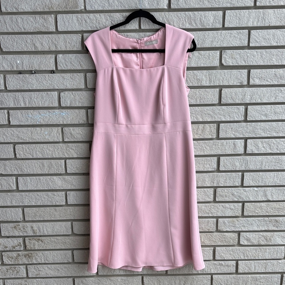 Planet Pink Sleeveless Tailored Sheath Dress Sz 10